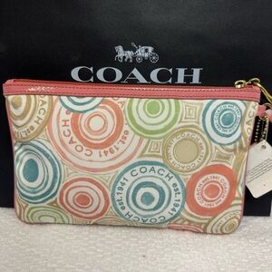 Coach circle wristlet